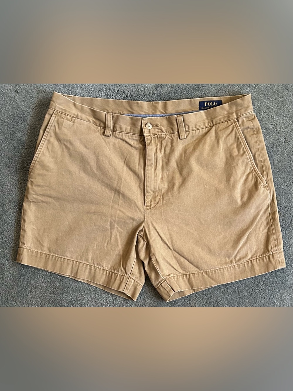 Polo Ralph Lauren Classic Chino Shorts - 35 - Khaki